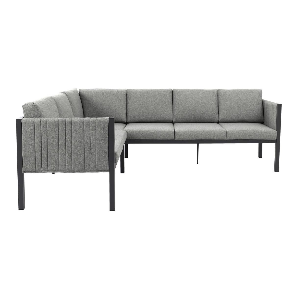 POCOline Gartensitzgruppe Alicante grau Alu Alicante - dunkelgrau/grau - POCOline