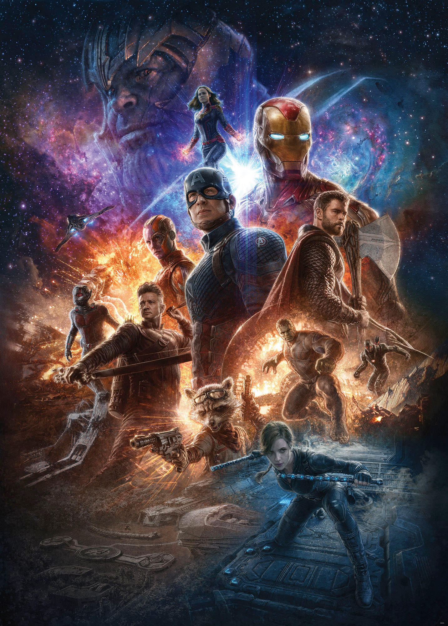 Komar Fototapete Avengers Battle of Worlds IADX4-078 multicolor B/H: ca. 200x280 cm