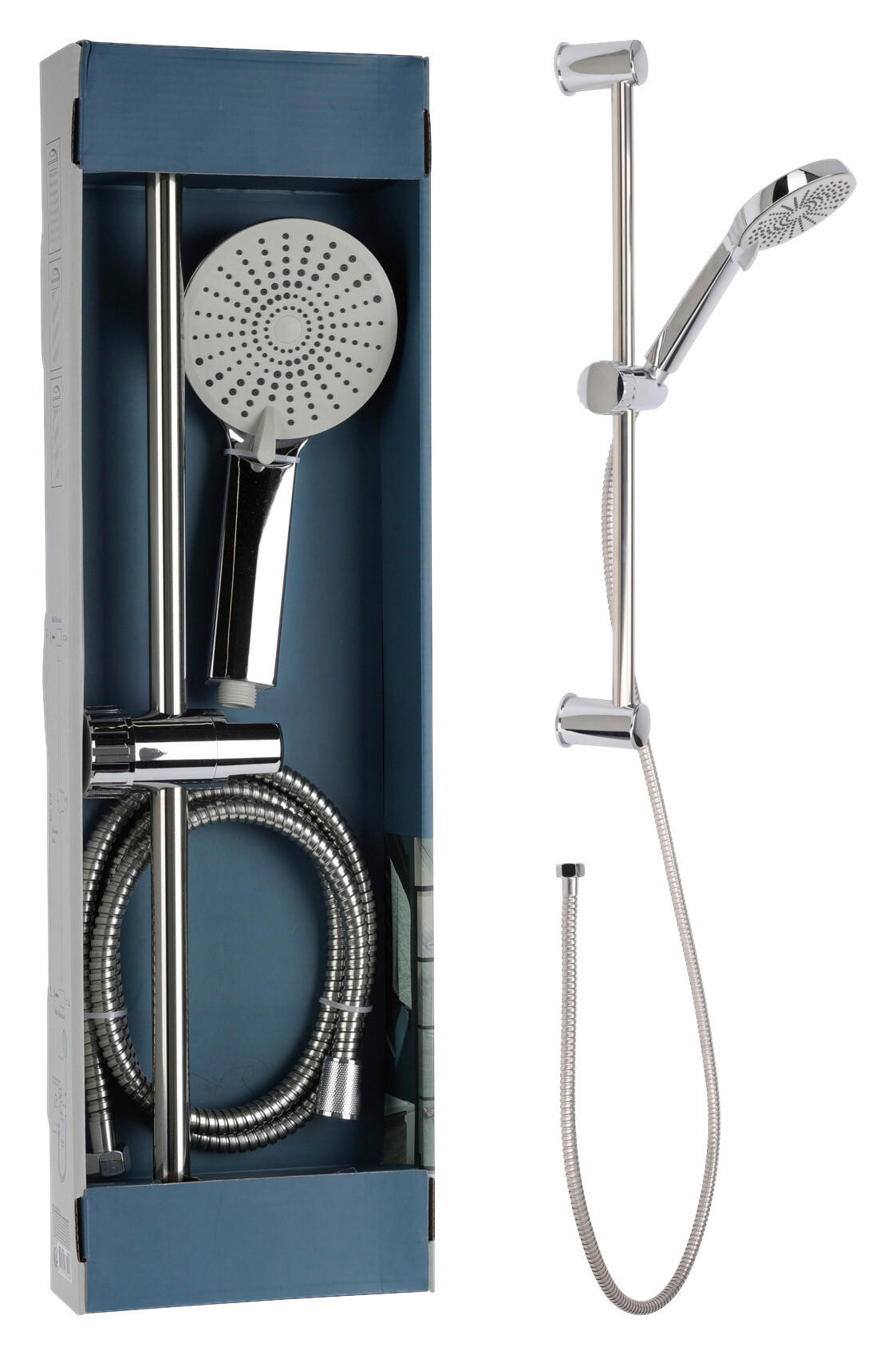 Handbrause silber L/D: ca. 150x11 cm Duschbrause - silber (11,00cm)