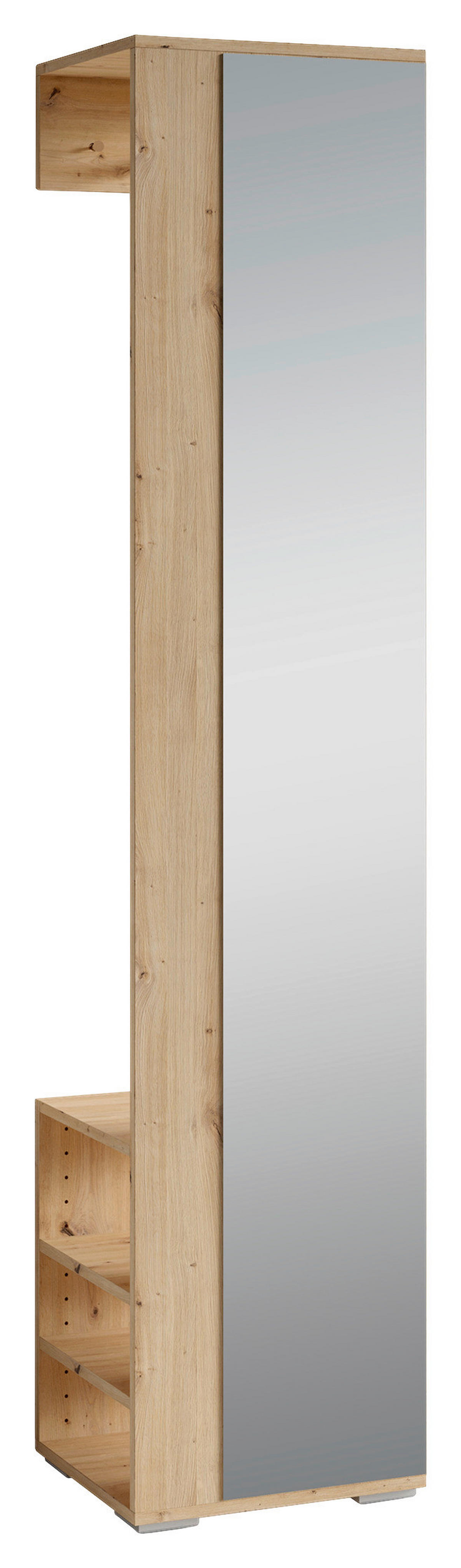 Hochschrank BEN Eiche Nachbildung B/H/T: ca. 40x184x35 cm BEN - Eiche (40,00/184,00/35,00cm) - byLIVING