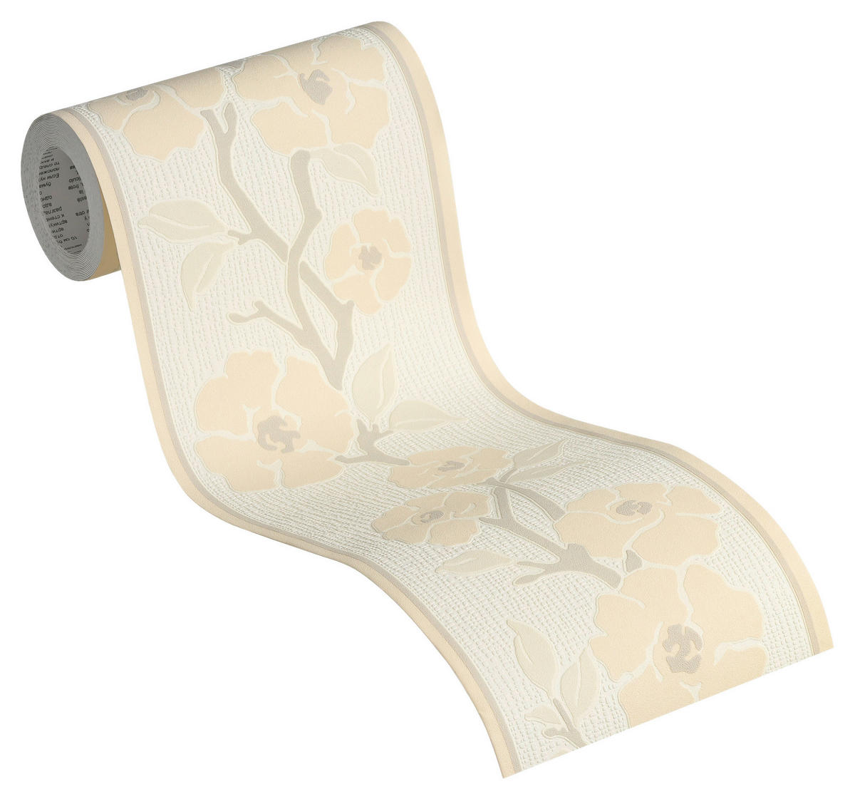 A.S.Creation Bordüre creme grau B/H/D: ca. 17x500x7,5 cm Borte_selbstklebend - creme/grau (7,50/500,00cm) - A.S.Creation