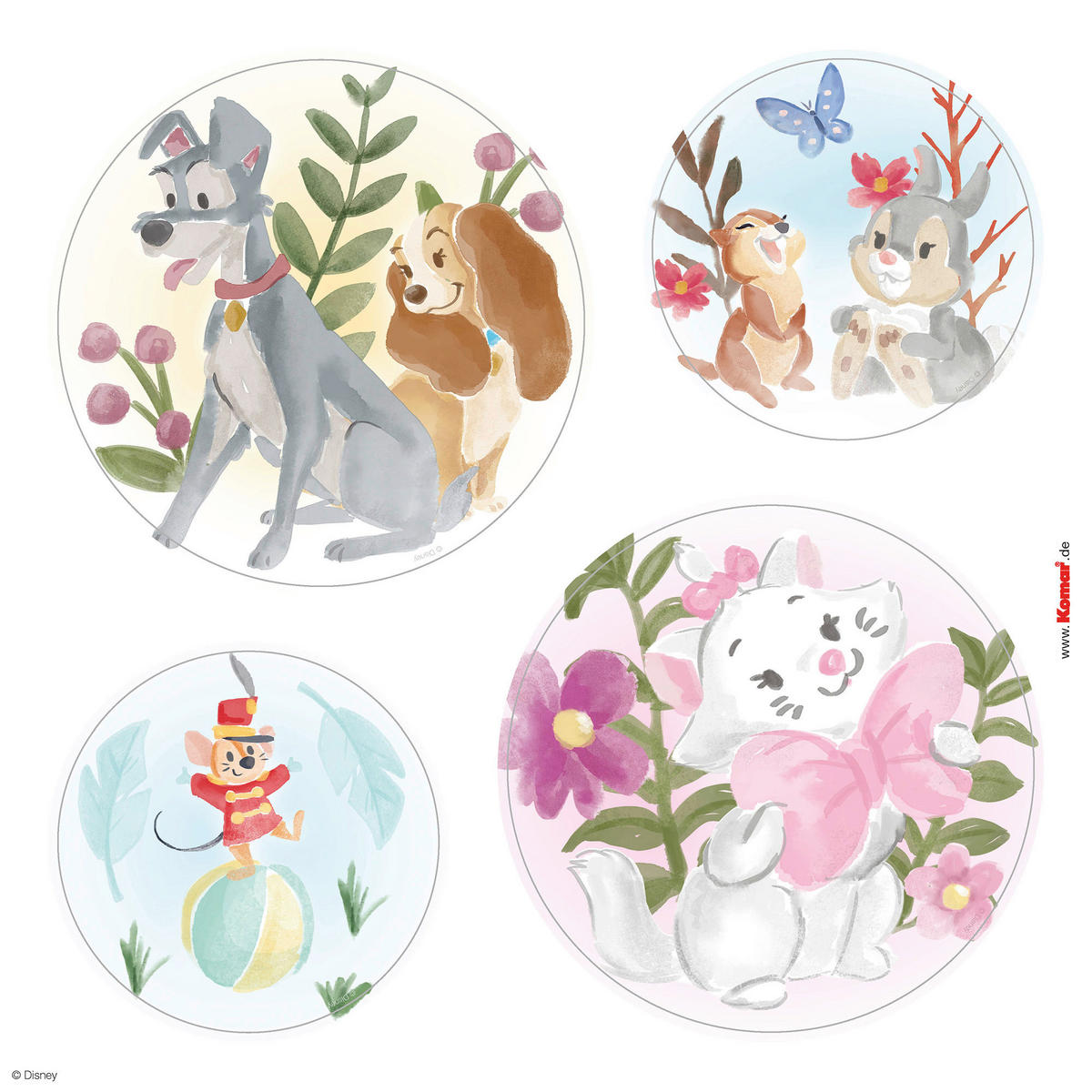 Komar Fenstersticker Enchanted Forest  Enchanted Forest B/L: ca. 30x30 cm Enchanted Forest - (30,00/30,00cm) - Komar