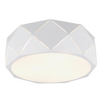 TRIO Deckenleuchte 603500331 weiß Metall D: ca. 40 cm E27 3 Brennstellen Zandor - weiß (40,00cm) - Trio