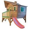 AXI Spielhaus Emma braun B/H/L: ca. 349x227x193 cm Emma - braun/rot (193,00/349,00/227,00cm) - AXI