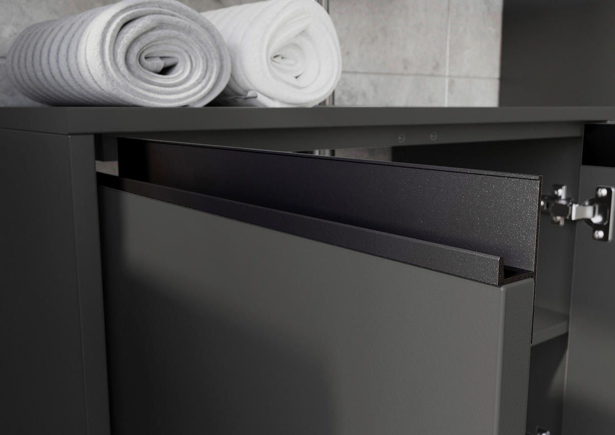 Schrank 2201-186 steingrau B/H/T: ca. 33x121x34 cm 2201-186 - steingrau (33,00/121,00/34,00cm) - Germania
