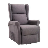 HOMCOM Elektrischer Fernsehsessel 713-031GY grau Polyester-Mischgewebe Holz Schaumstoff B/H/L: ca. 73x109x94 cm Elektr._Fernsehsessel_713-031GY - grau (94,00/73,00/109,00cm) - HOMCOM