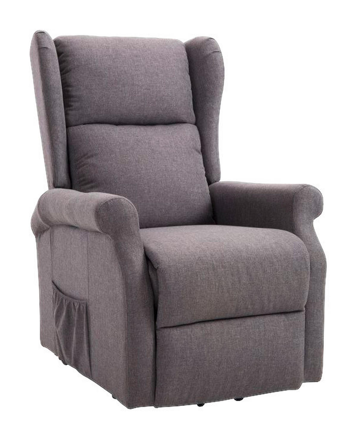 HOMCOM Elektrischer Fernsehsessel 713-031GY grau Polyester-Mischgewebe Holz Schaumstoff B/H/L: ca. 73x109x94 cm Elektr._Fernsehsessel_713-031GY - grau (94,00/73,00/109,00cm) - HOMCOM