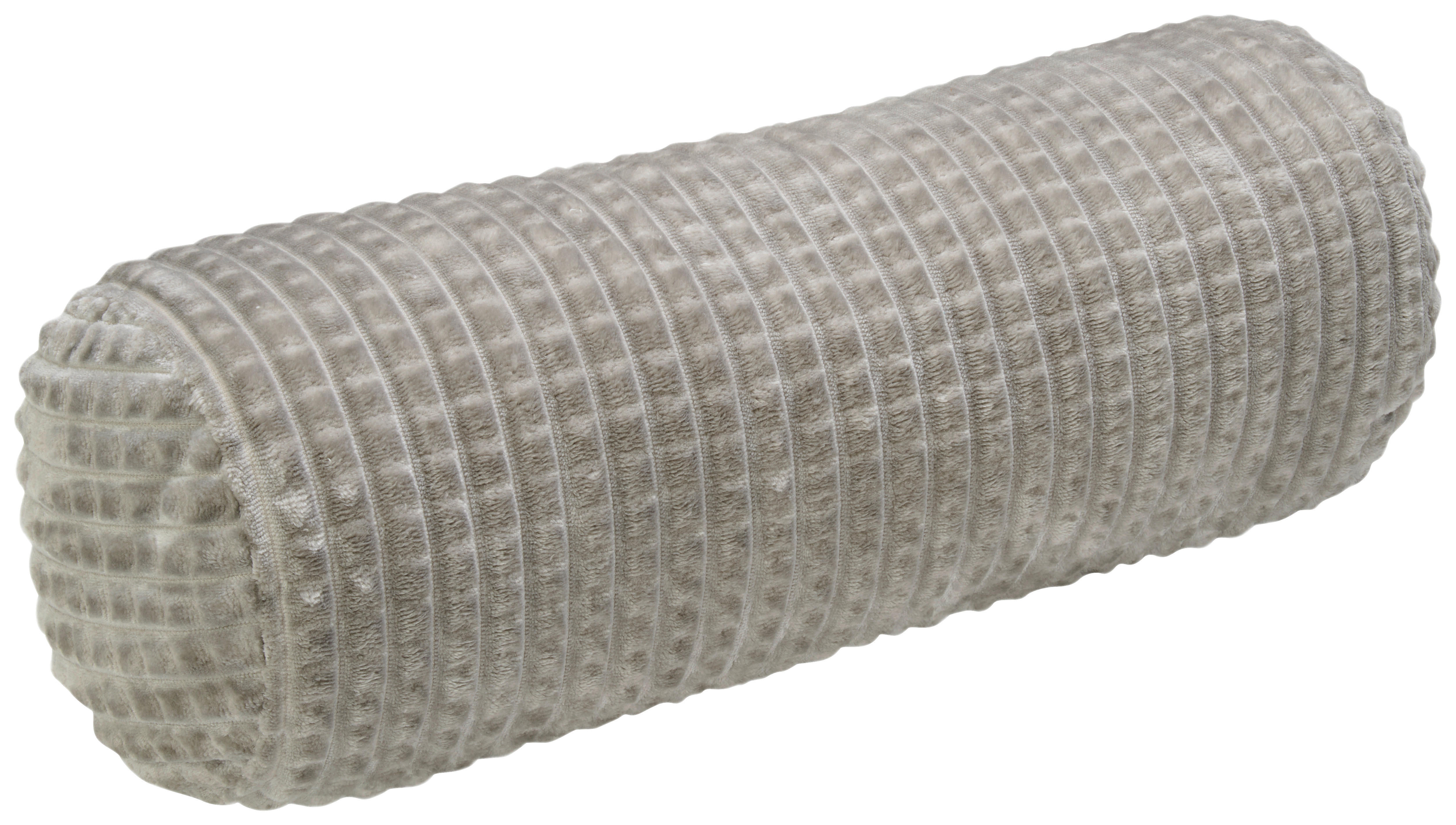 Nackenrolle Nackenrolle_Checks 50x20cm silber - silber (50,00/20,00cm)