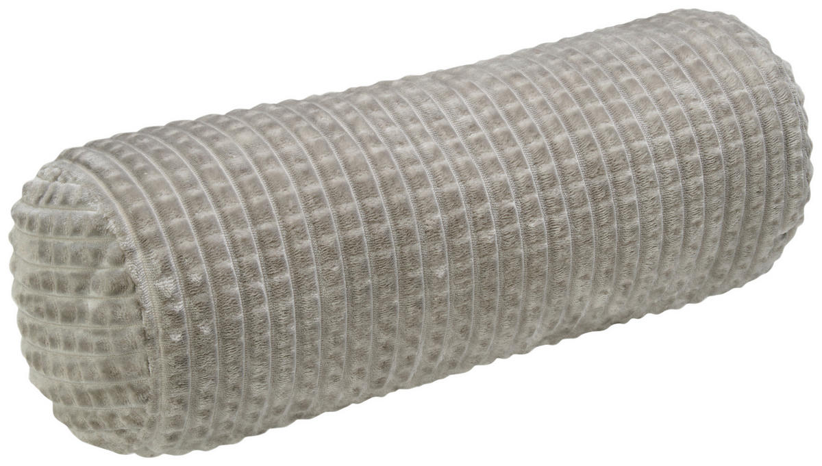 Nackenrolle Nackenrolle_Checks 50x20cm silber - silber (50,00/20,00cm)