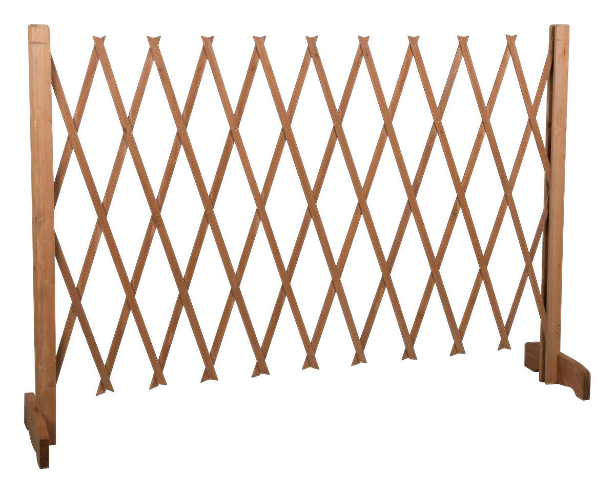 Hundeabsperrgitter braun Holz Hundeabsperrgitter - braun
