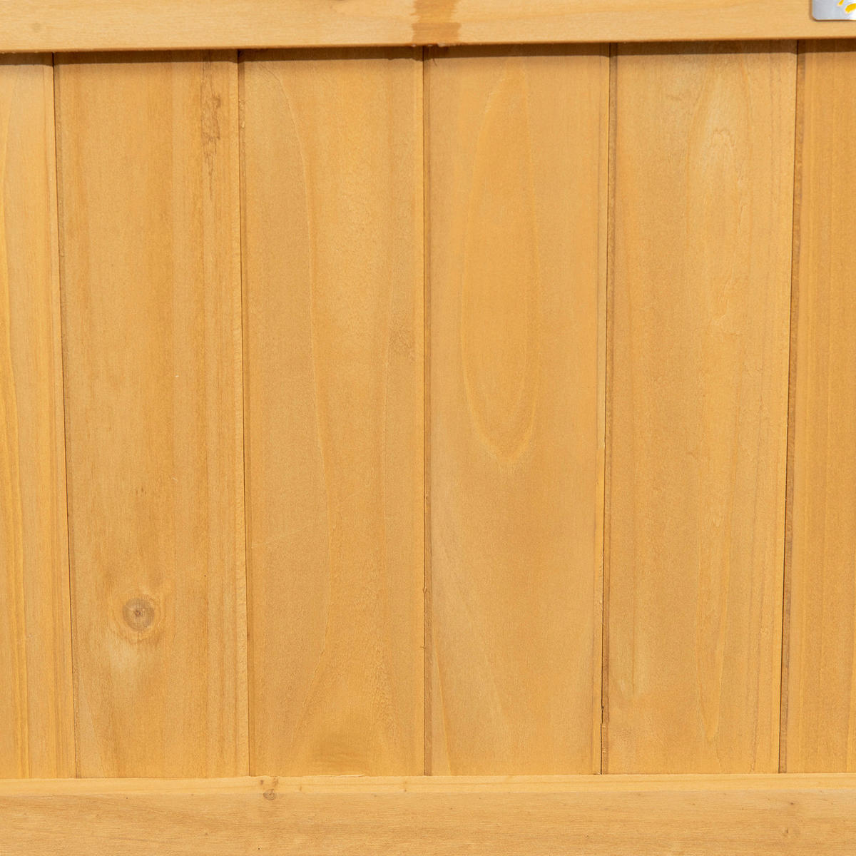 Outsunny Hochbeet gelb Holz B/H/L: ca. 45x183x90 cm Hochbeet - gelb (90,00/45,00/183,00cm) - Outsunny