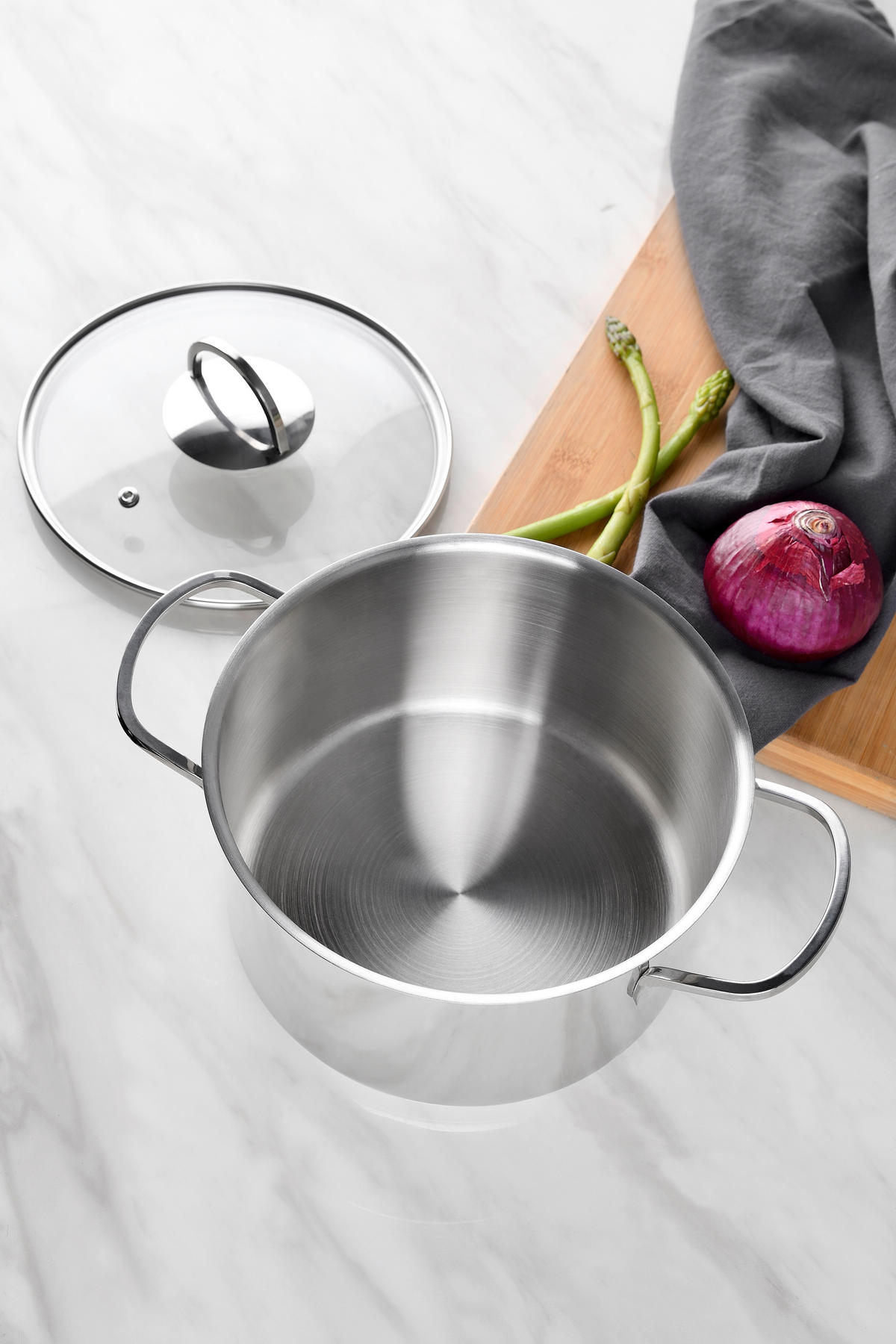 BERGNER Topfset Classic silber Edelstahl 6 tlg. Classic - silber - BERGNER