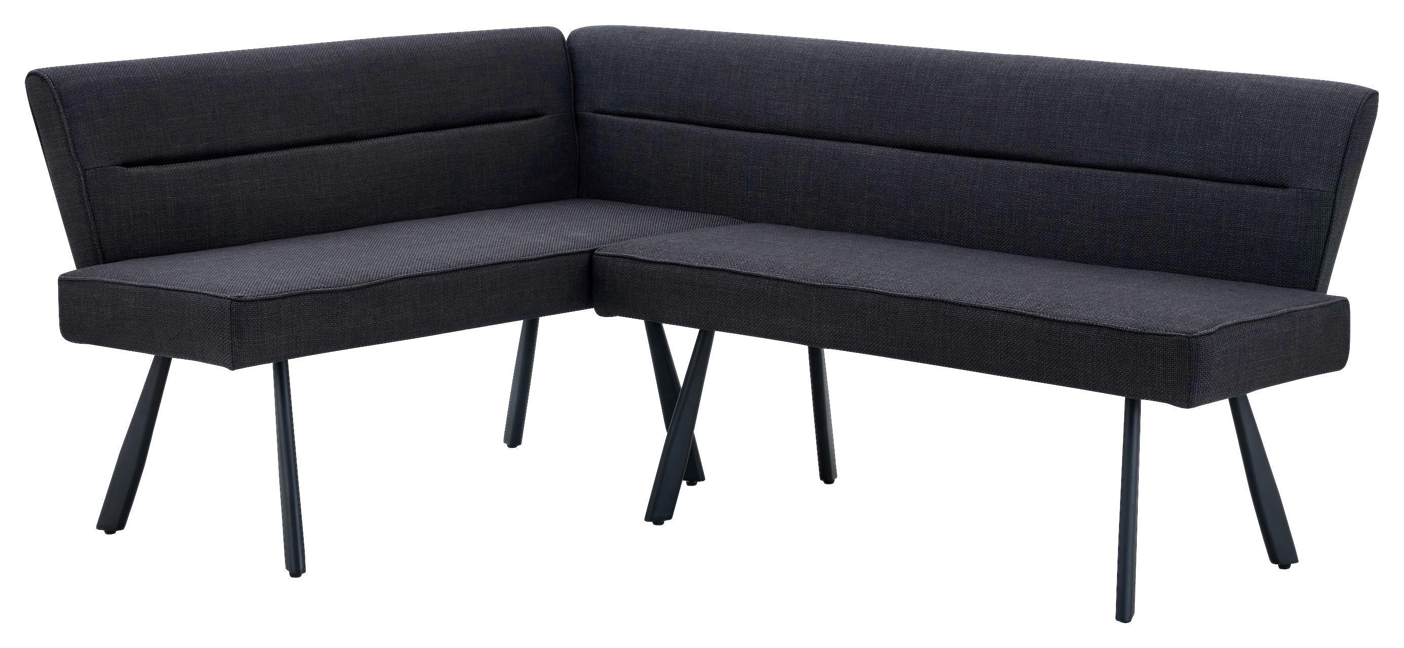 Eckbank Amilia anthrazit B/H/L: ca. 181x48x140 cm Amilia - schwarz/anthrazit (140,00/181,00/48,00cm)