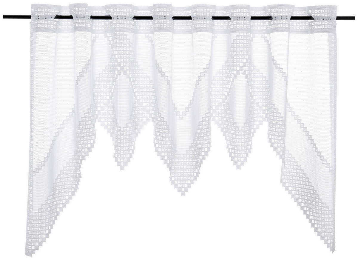 Scheibengardine Liebitz weiß B/L: ca. 140x60 cm Liebitz - weiß (140,00/60,00cm) - POCOline