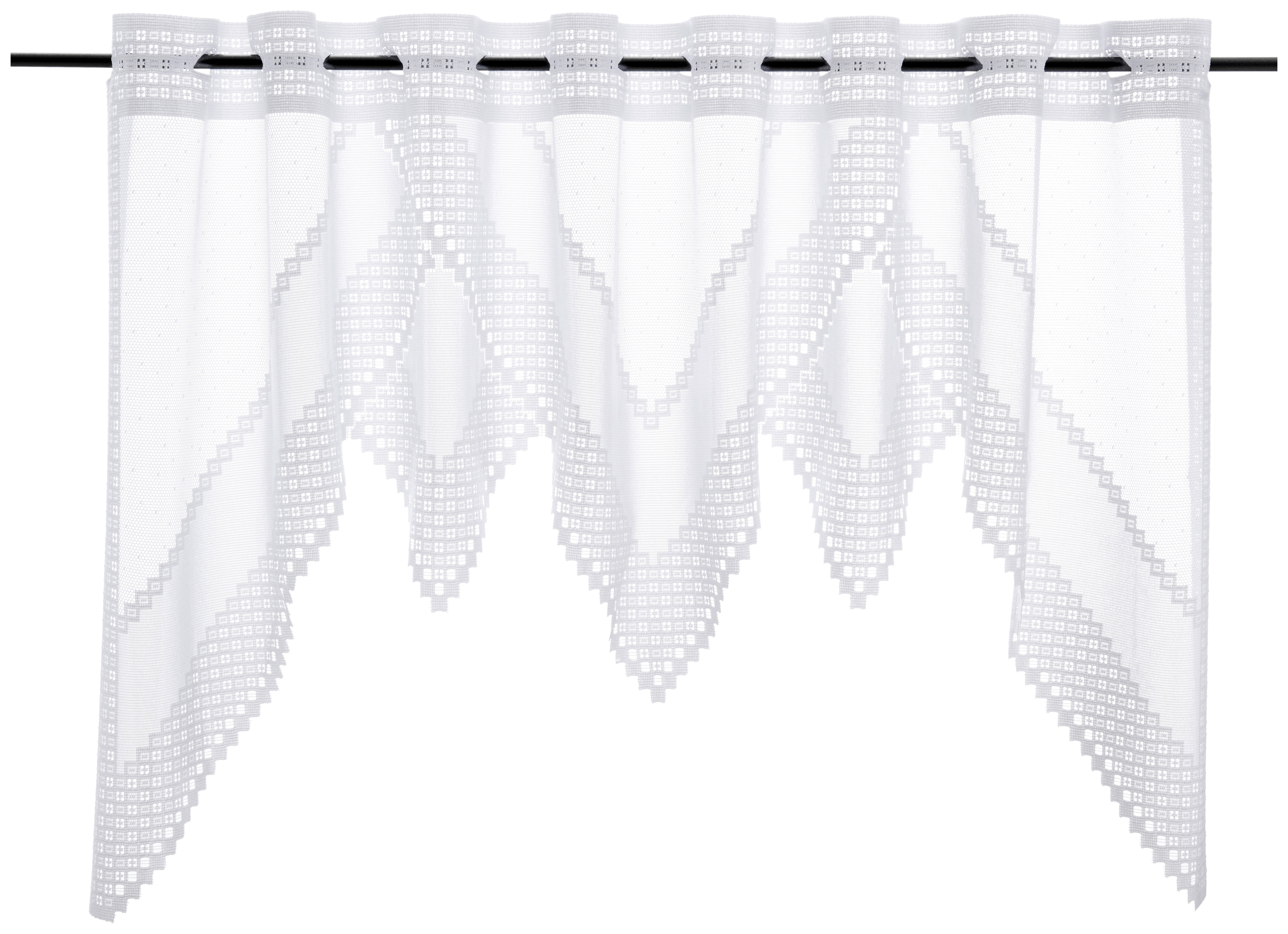 Thumbnail - POCOline Scheibengardine Liebitz weiß B/L: ca. 140x60 cm