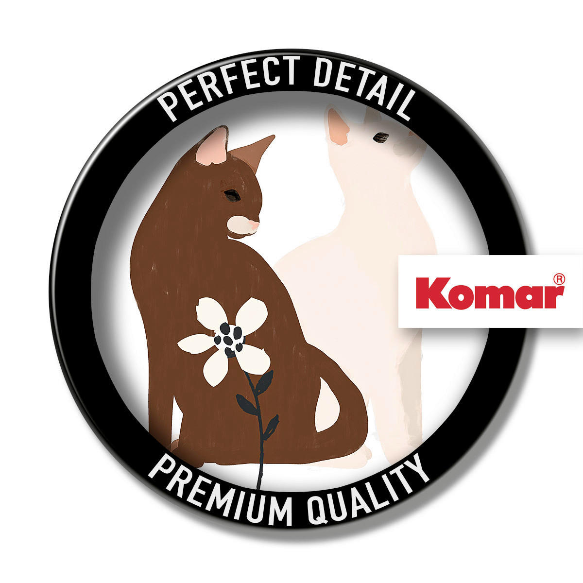 Komar Poster Loving Cats Katze B/L: ca. 30x40 cm Loving Cats - (30,00/40,00cm) - Komar