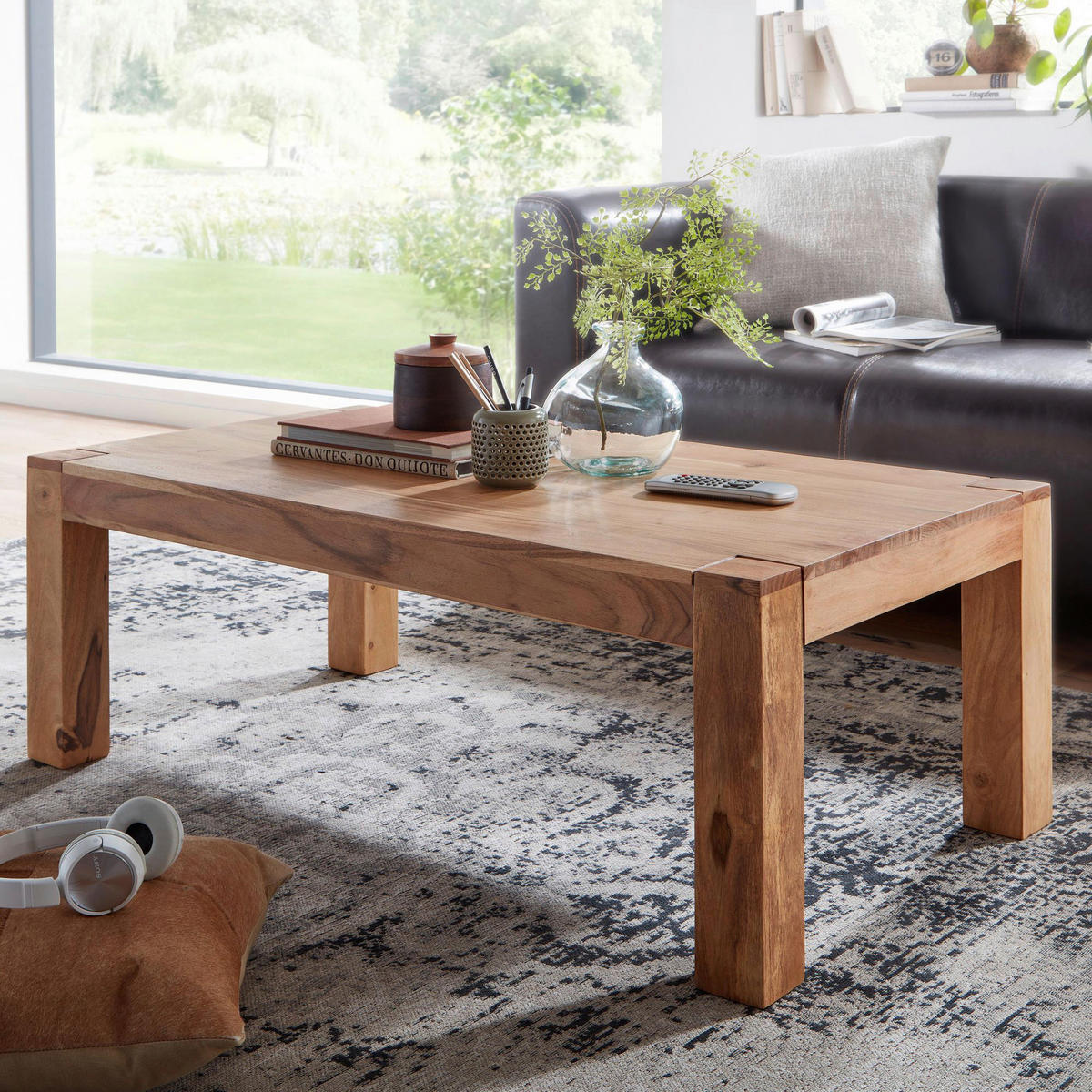 Couchtisch braun B/H/T: ca. 110x40x60 cm Couchtisch - braun (110,00/40,00/60,00cm) - Wohnling