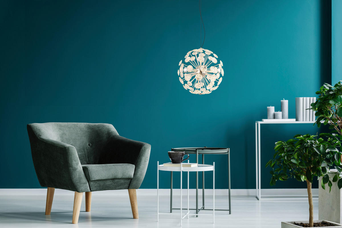 GLOBO Pendelleuchte Metall H/D: ca. 150x45 cm 1.0 Brennstellen Virina - (45,00/150,00cm) - GLOBO