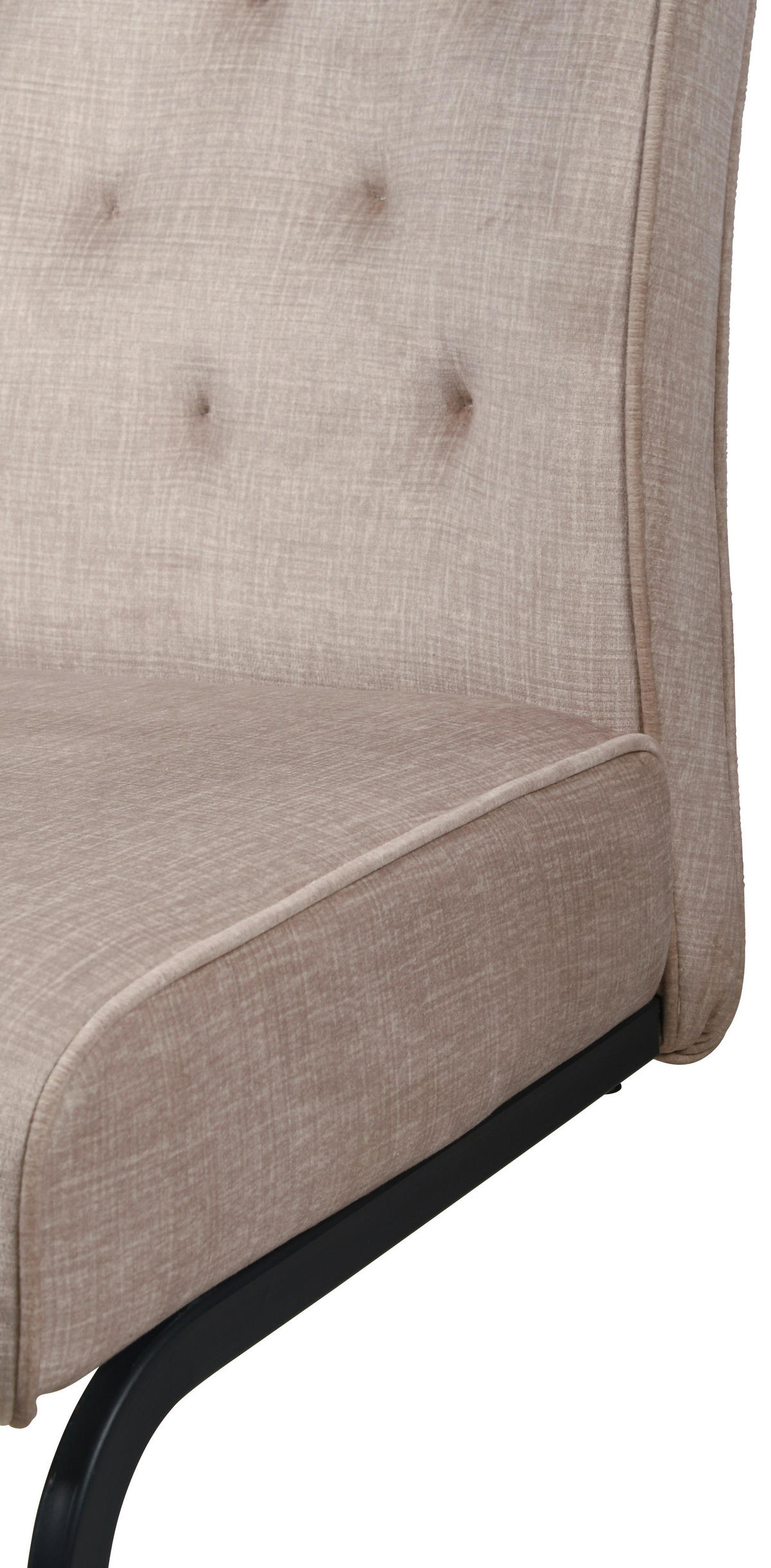 Schwingstuhl Canberra Cappuccino schwarz Samtoptik Metall B/H/T: ca. 63x92x49 cm Canberra - schwarz/Cappuccino (63,00/92,00/49,00cm)
