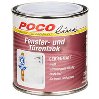 POCOline Acryl Fensterlack weiß seidenmatt ca. 0,25 l Fensterlack_Acryl 250ml - weiß (250ml) - POCOline