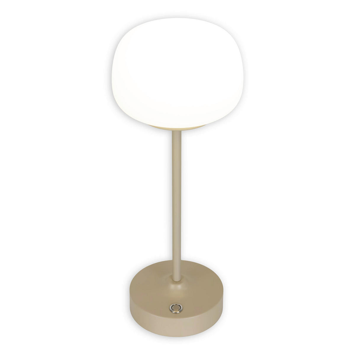 Näve Leuchten LED-Tischleuchte beige Metall Glas B/H/T/D: ca. 10,5x30x10,5x10,5 cm PINA - beige (10,50/30,00/10,50cm) - Näve Leuchten