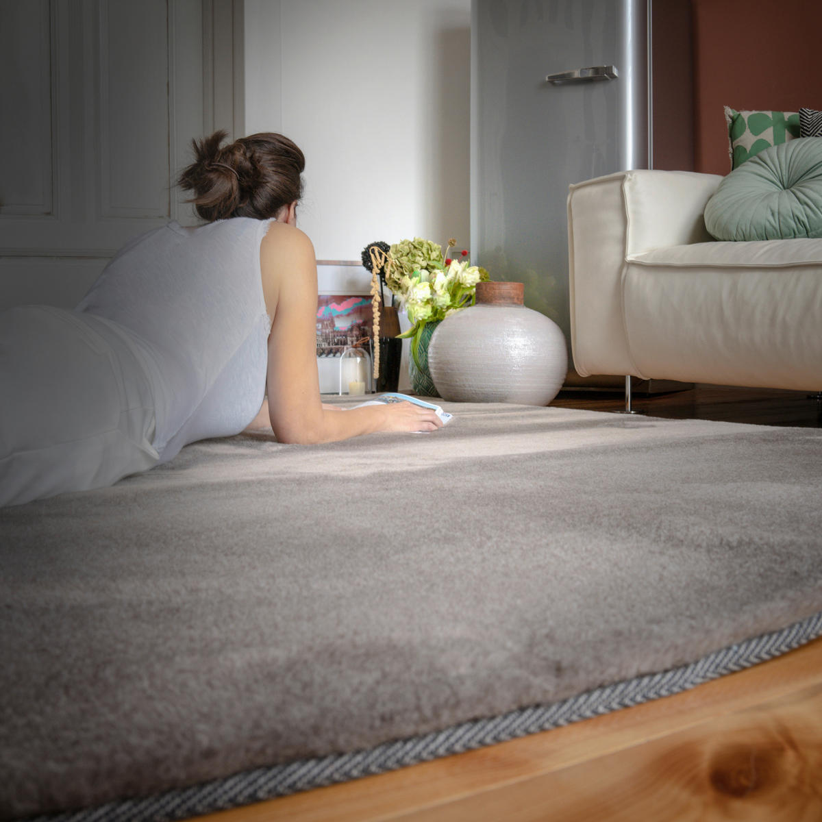Obsession Teppich My Jinx taupe B/L: ca. 120x170 cm My Jinx - taupe (120,00/170,00cm) - Obsession