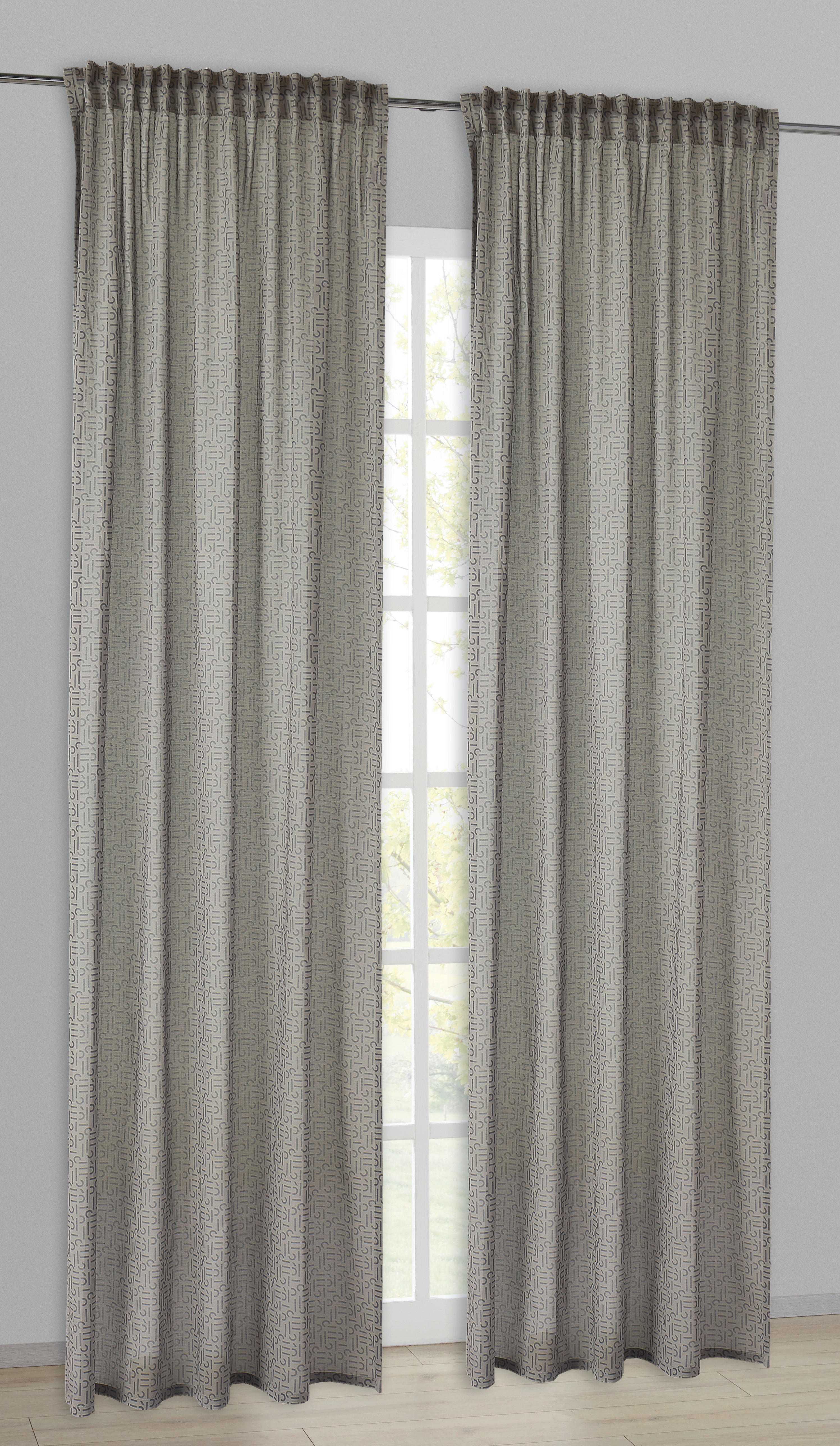 Esprit Kombivorhang E-Scatter anthrazit B/L: ca. 130x250 cm E-Scatter - anthrazit (130,00/250,00cm) - Esprit