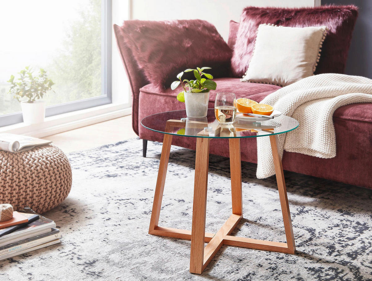 Couchtisch braun B/H/T: ca. 58x47x58 cm Couchtisch - braun (58,00/47,00/58,00cm) - Wohnling
