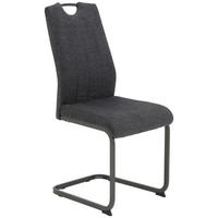 Schwingstuhl Britta anthrazit Vintage grau Webstoff B/H/T: ca. 44x100x59 cm Britta - anthrazit/grau (44,00/100,00/59,00cm)