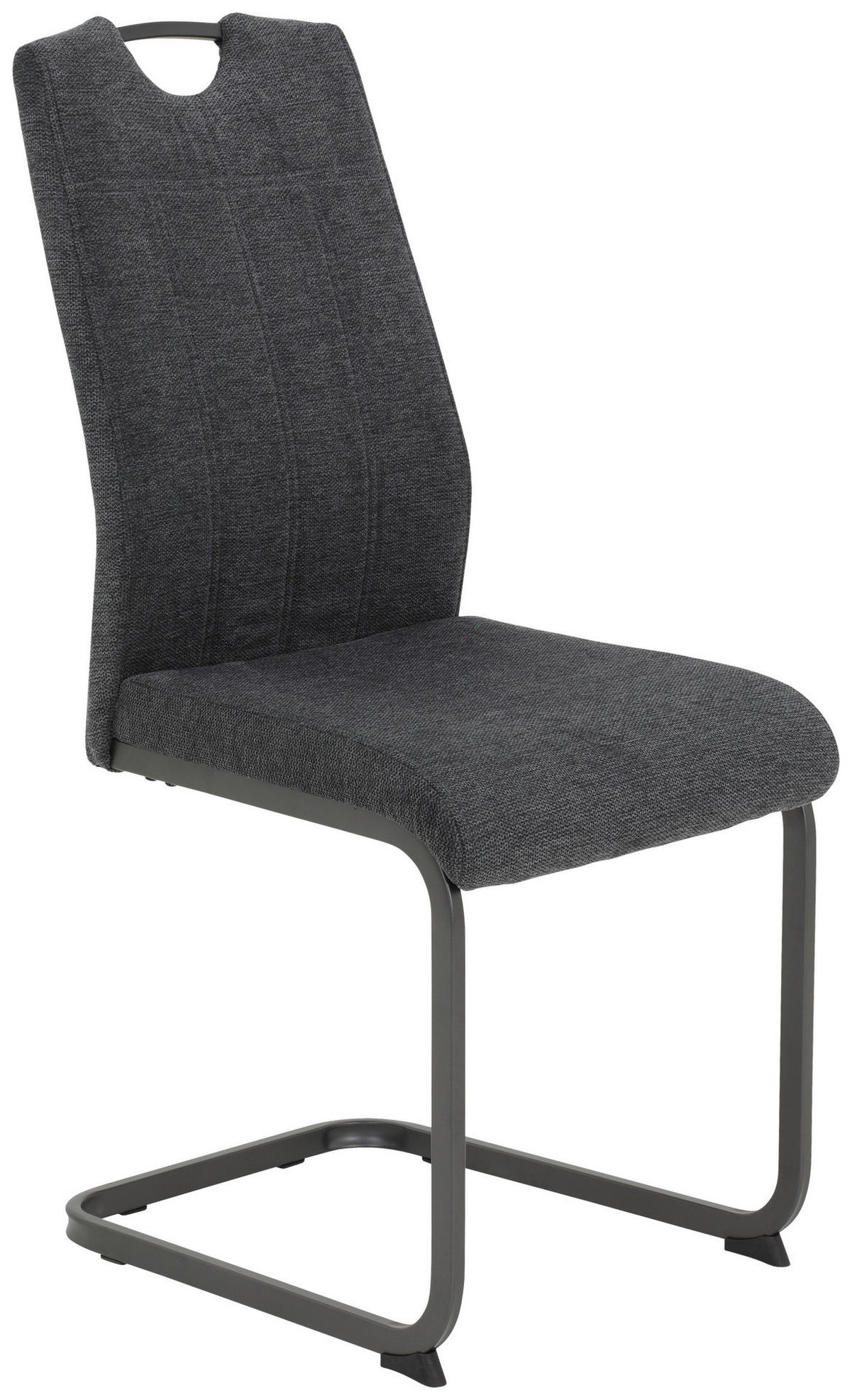 Schwingstuhl Britta anthrazit Vintage grau Webstoff B/H/T: ca. 44x100x59 cm Britta - anthrazit/grau (44,00/100,00/59,00cm)