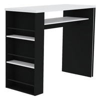 Bartisch Jamas schwarz weiß Spanplatte B/H/T: ca. 138x110x55 cm Jamas - weiß/schwarz (138,00/110,00/55,00cm)