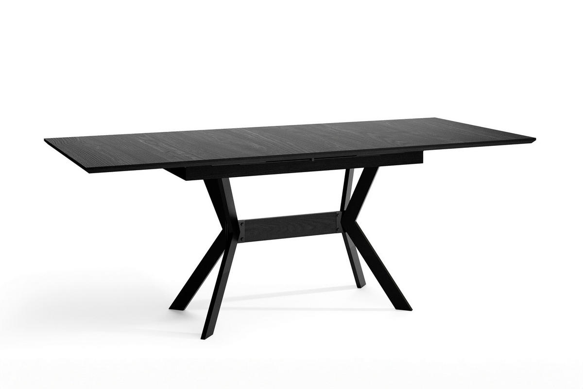 Tisch BREMEN Eiche perlschwarz Nachbildung B/H/T: ca. 160x75x90 cm BREMEN - Eiche/schwarz (160,00/75,00/90,00cm) - byLIVING