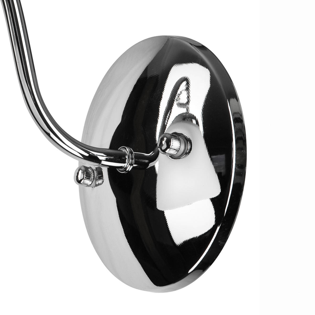 Lamkur Wandleuchte MIRANDA 43586 Chrom Metall Glas H/L: ca. 20x14 cm E27 1 Brennstellen Miranda - Chrom (14,00cm) - Lamkur