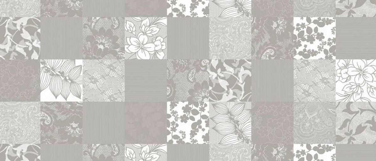 Milano Abwaschbarer Tischbelag Karo silber B: ca. 140 cm Karo - weiß/silber (140,00cm) - Milano