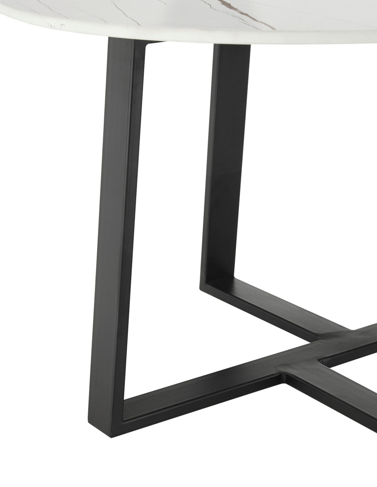 Couchtisch weiß Keramik Nachbildung B/H/T: ca. 70x45x70 cm Jason_1_83-A30-25_Couchtisch - weiß/schwarz (70,00/45,00/70,00cm)