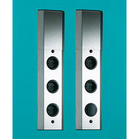 Naber Steckdosenelement Mira schwarz Kunststoff Edelstahl B/H/T: ca. 11,2x43,31x6 cm Mira - schwarz (11,20/43,31/6,00cm) - Naber
