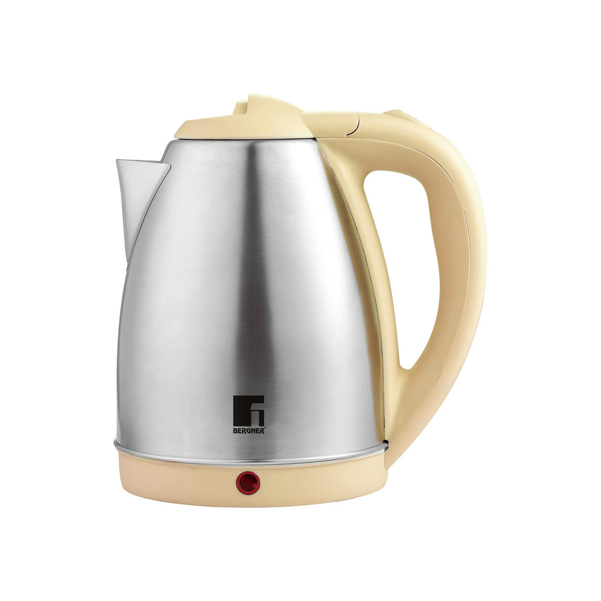 BERGNER Wasserkocher BG-50005-YE gelb Edelstahl Kunststoff B/H/L: ca. 24x16x21 cm ca. 1,8 l RETRO - gelb (21,00/24,00/16,00cm) - BERGNER