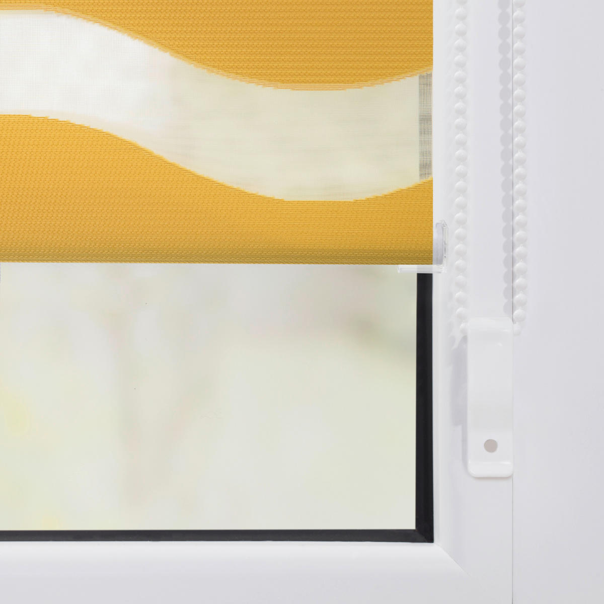 Doppelrollo Duo Welle senfgelb B/L: ca. 90x150 cm Duo Welle - senfgelb (90,00/150,00cm) - LICHTBLICK