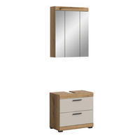 Badezimmer-Set Scout Evoke Oak Nachbildung Kaschmirgrau Nachbildung B/H/T: ca. 60x191x34 cm Scout - Kaschmirgrau (60,00/191,00/34,00cm) - xonox.home