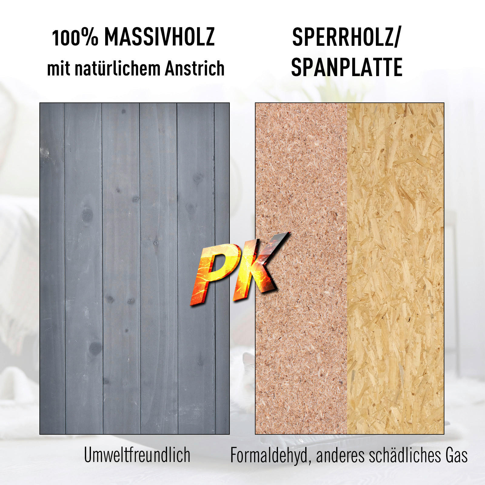 PawHut Katzenvilla grau Holz B/H/L: ca. ...