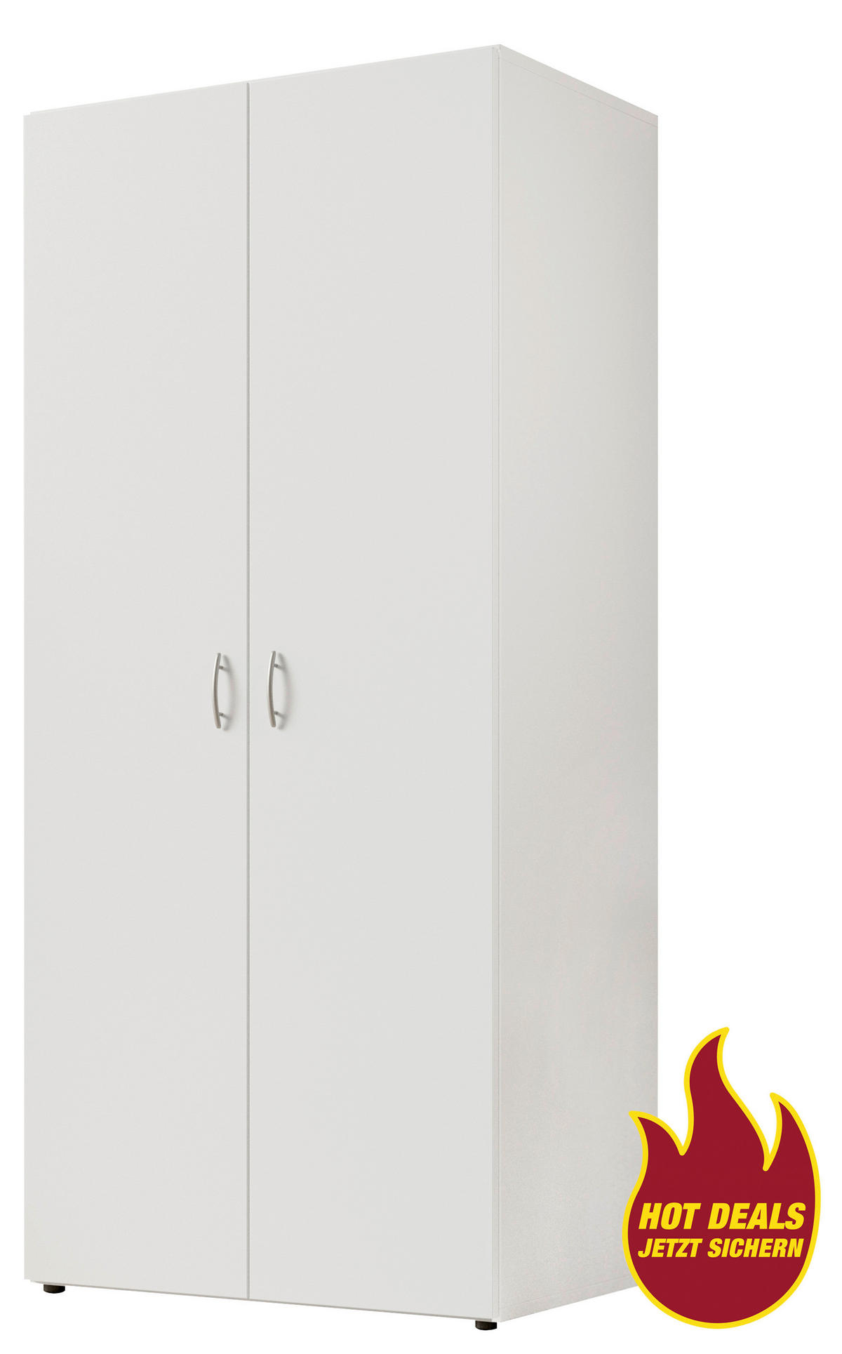 Kleiderschrank Joe weiß B/H/T: ca. 81x176x50,8 cm Joe - weiß (81,00/176,00/50,80cm)