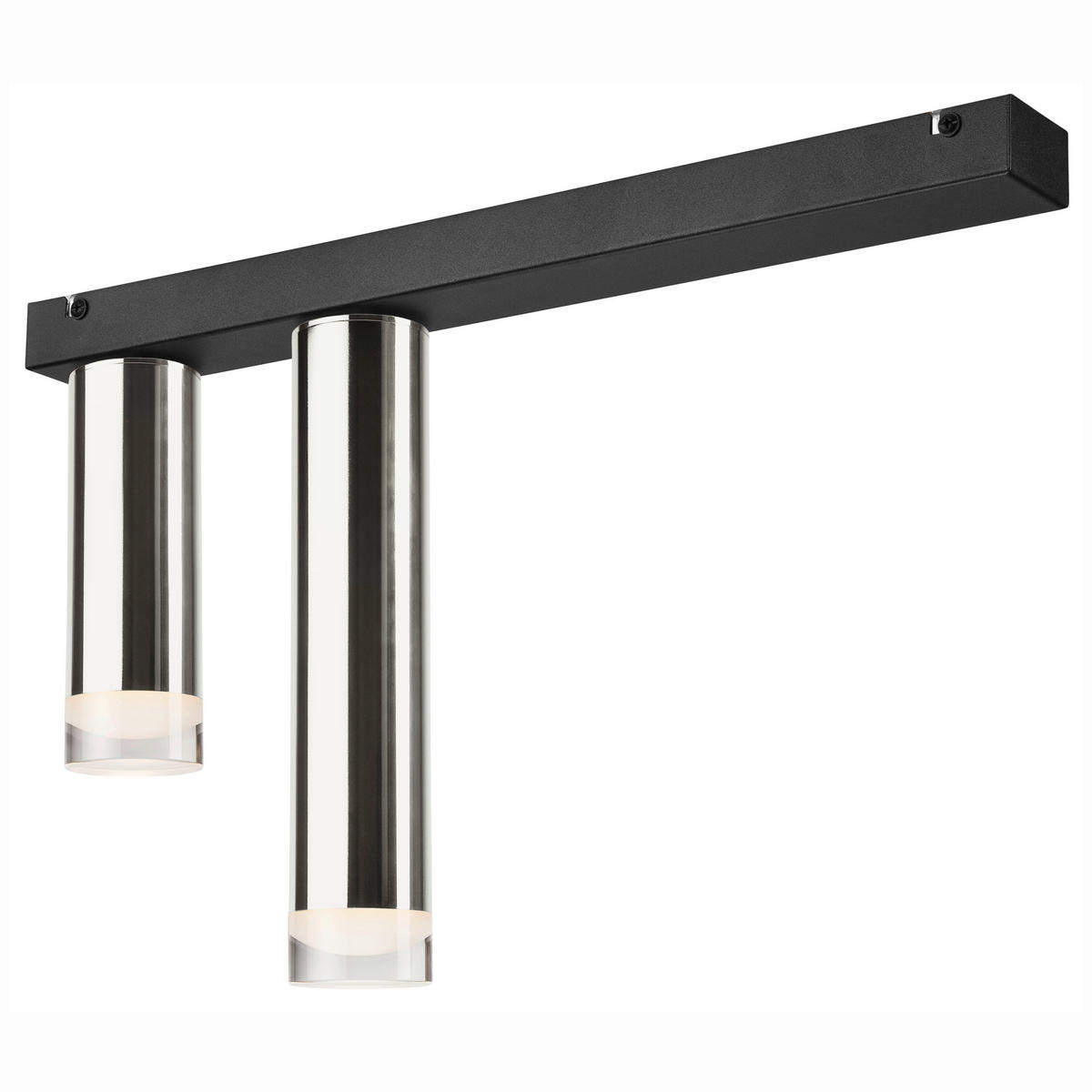 Lamkur Deckenleuchte schwarz Stahl B/H/L: ca. 8x31,5x50 cm E27 2 Brennstellen DIEGO - schwarz (50,00/8,00/31,50cm) - Lamkur