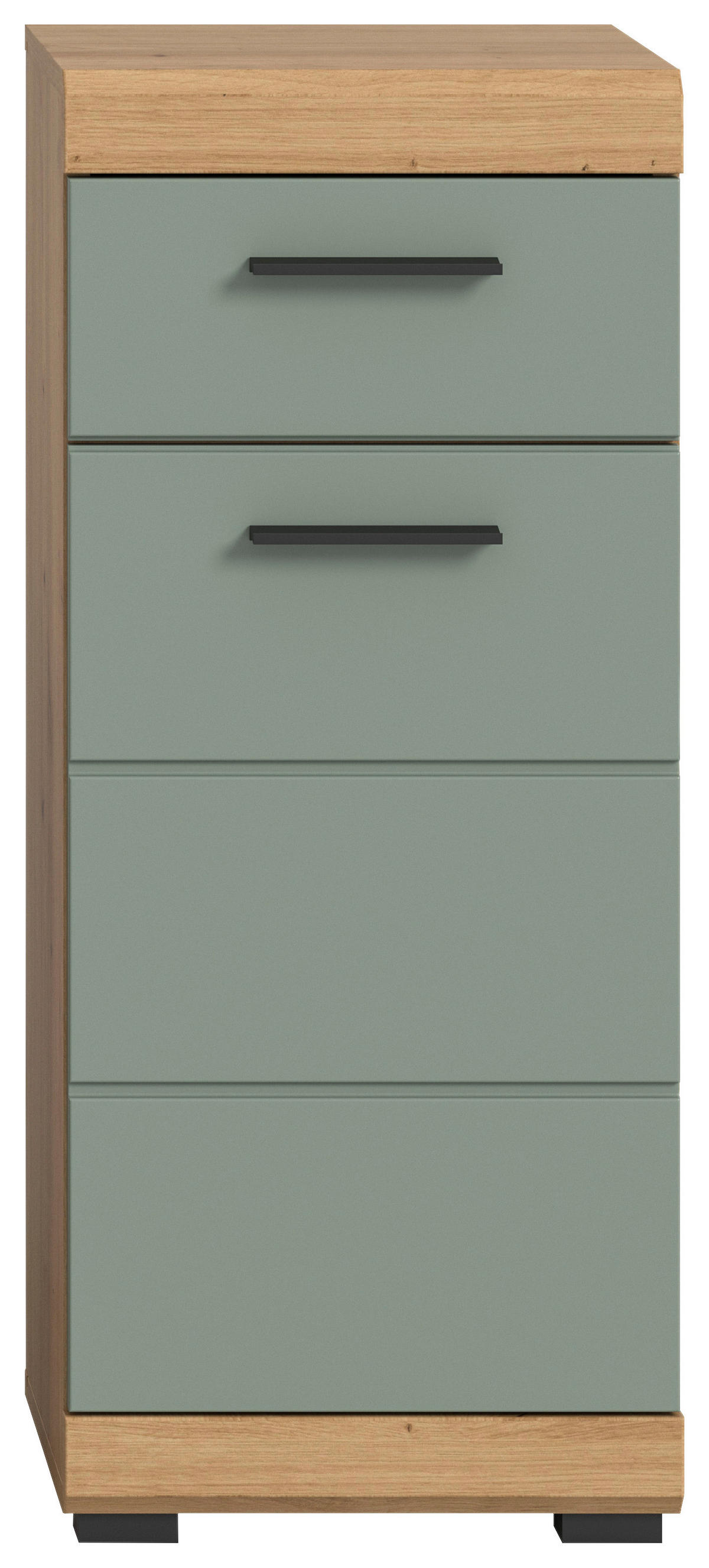 Schrank Scout Eiche Artisan Nachbildung salbei Nachbildung B/H/T: ca. 37x88x31 cm Scout - Eiche/salbei (37,00/88,00/31,00cm) - xonox.home