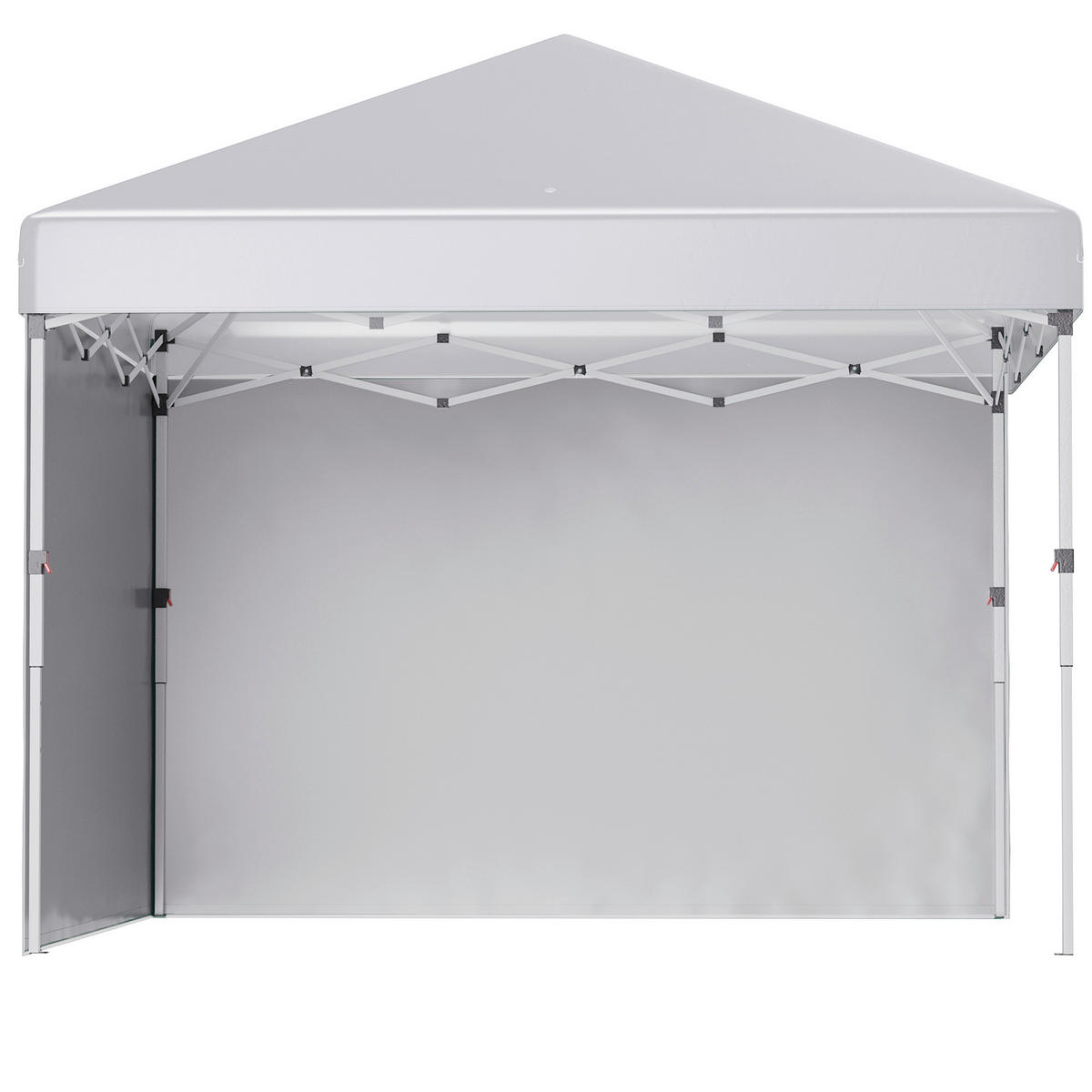 Outsunny Pavillon weiß Polyester B/H/L: ca. 297x297x274 cm Faltpavillon - weiß (274,00/297,00/297,00cm) - Outsunny
