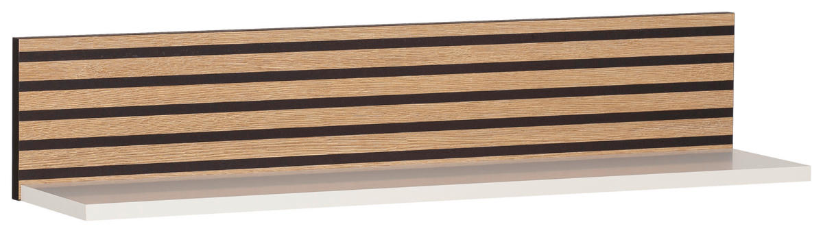 Regal Ekko weiß matt B/H/T: ca. 80x15,7x17,3 cm Ekko - weiß (80,00/15,70/17,30cm) - Möbelpartner