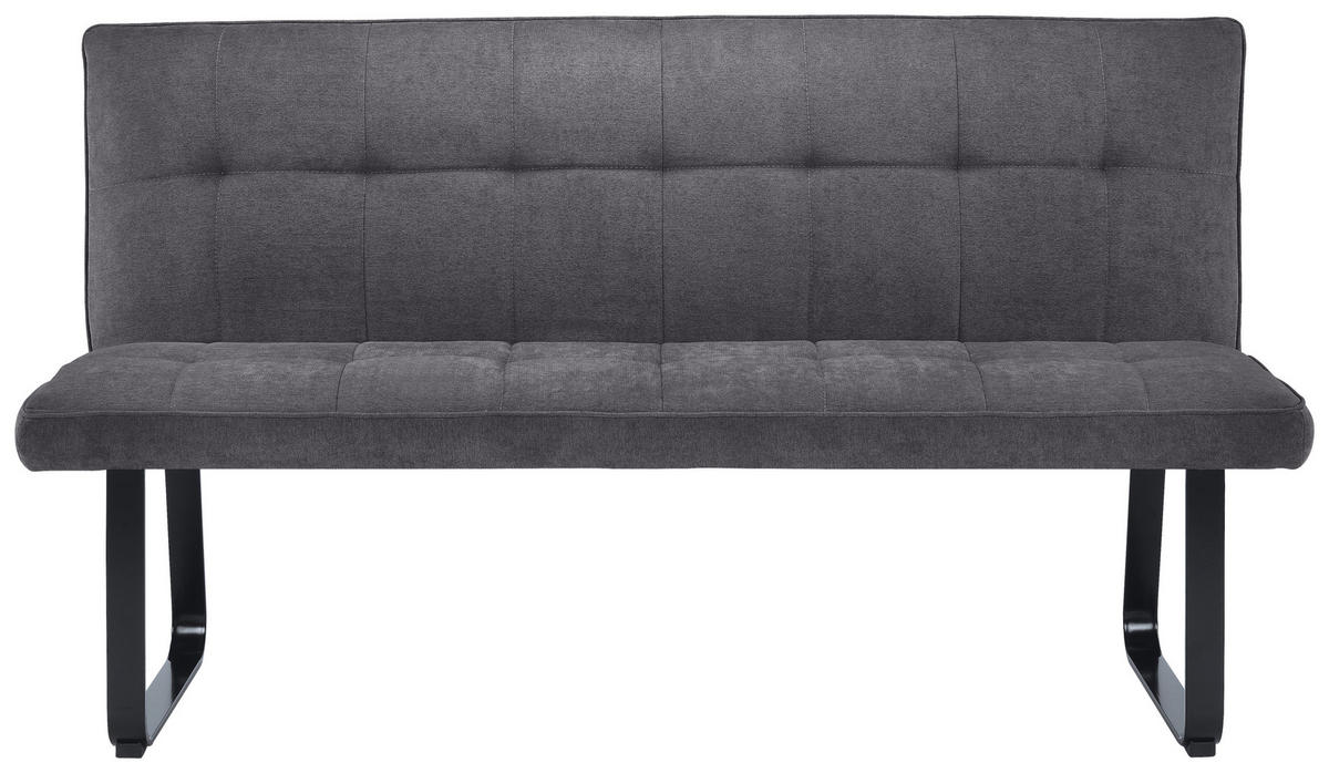 Bank TALEA dunkelgrau schwarz B/H/T: ca. 160x92x59 cm TALEA - schwarz/dunkelgrau (160,00/92,00/59,00cm) - byLIVING