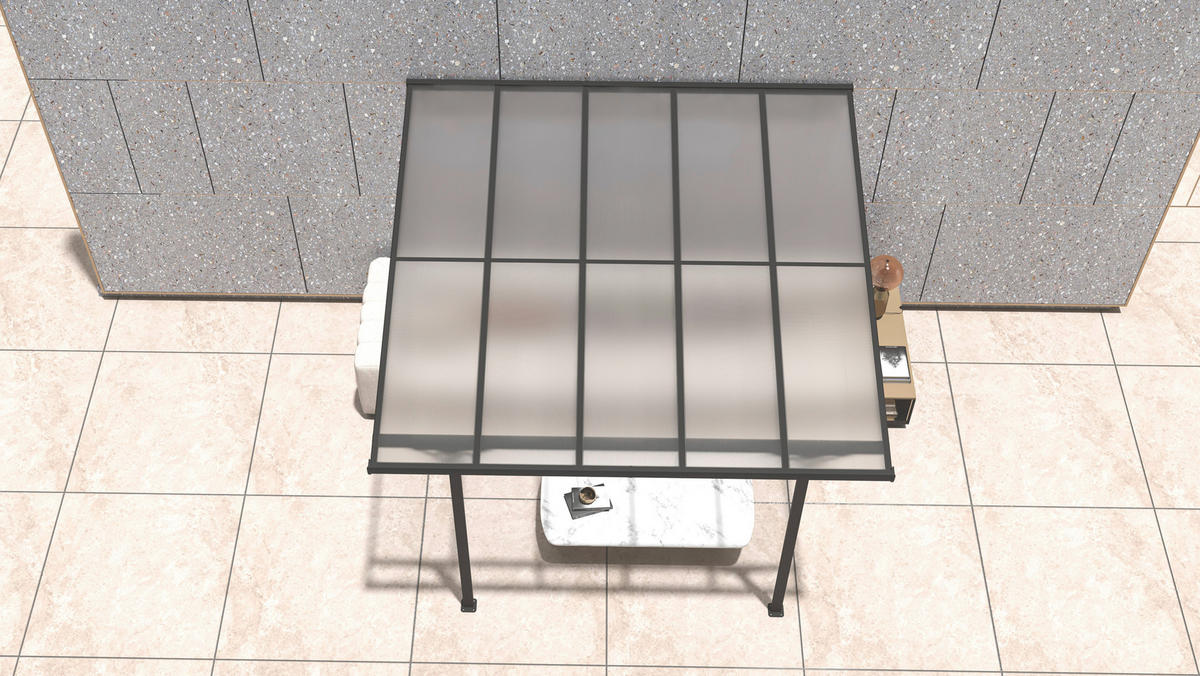 Westmann Terrassenüberdachung Bruce schwarz Aluminium B/H/T: ca. 313x270x300 cm Bruce - schwarz (313,00/270,00/300,00cm) - Westmann