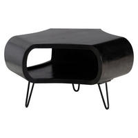 Couchtisch schwarz B/H/T: ca. 60x35x60 cm Couchtisch - schwarz (60,00/35,00/60,00cm) - Wohnling