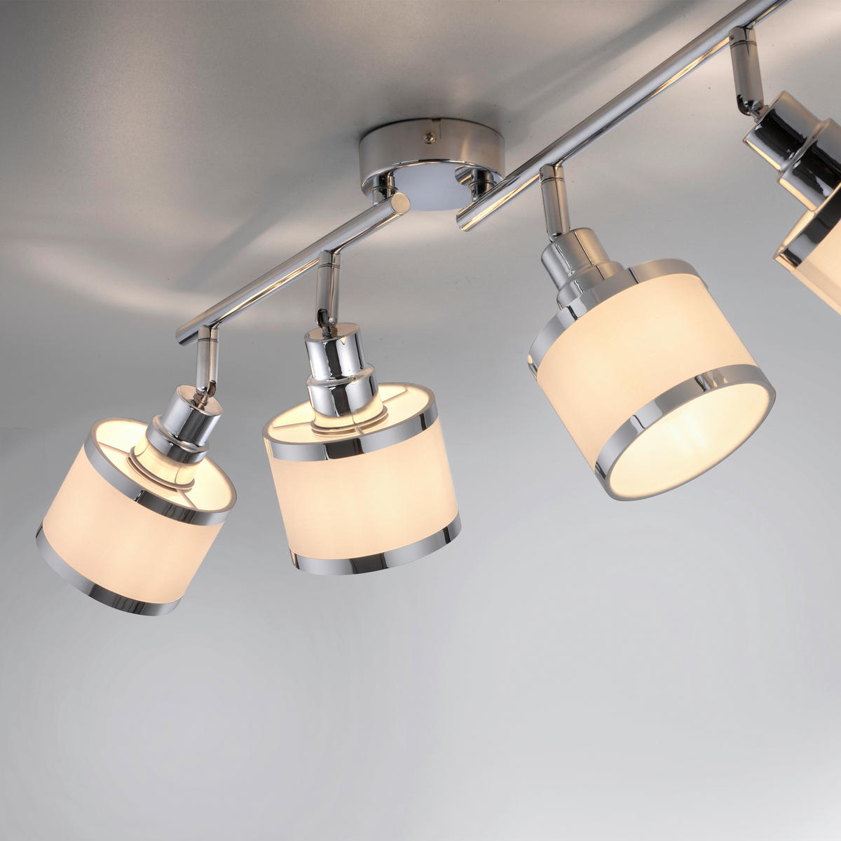 Just Light Spot ACCOR 15374-17 ACCOR - weiß/Chrom (78,00/78,00/22,00cm) - Just Light