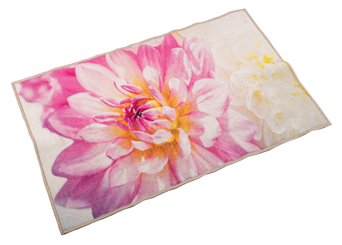 Badvorleger Badematte_Elisa Blume 50x80cm - multicolor (80,00/50,00cm)